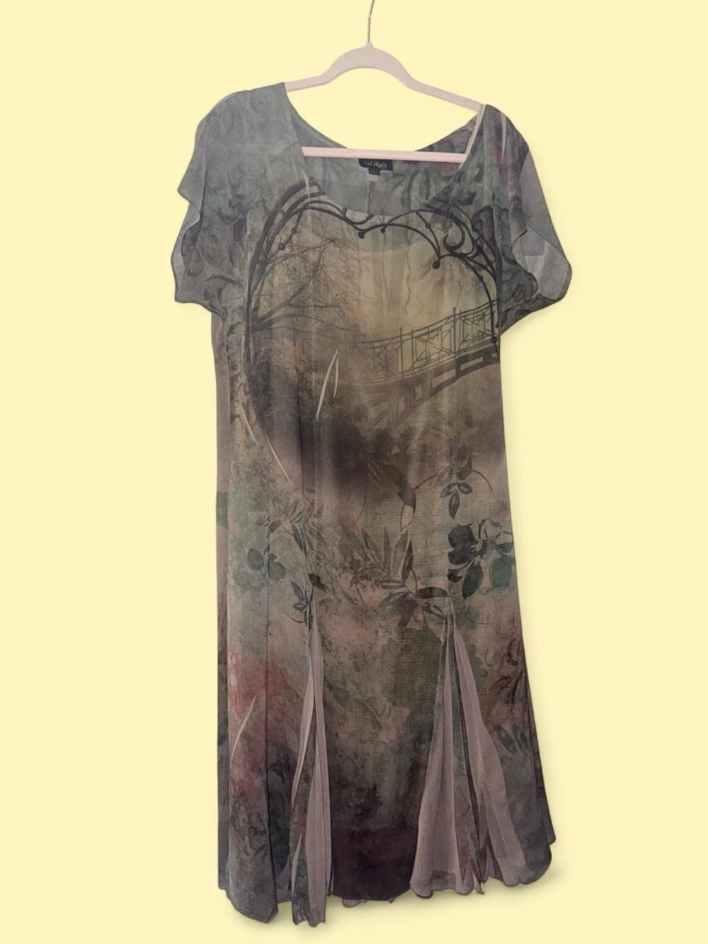 Y2K Whimsigoth Cottage Midi Dress